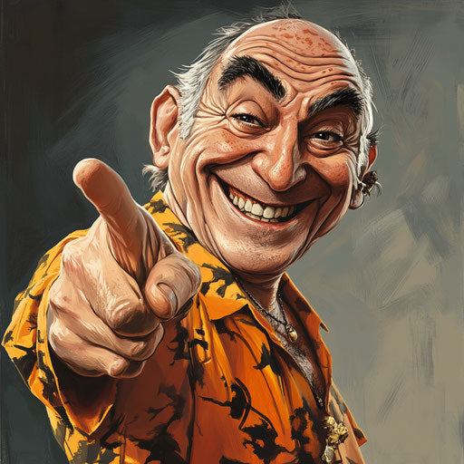 Print-Ready David Hume Caricature Clipart in PDF Format