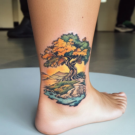 Ankle Tattoos For Women Tattoo Vector Art