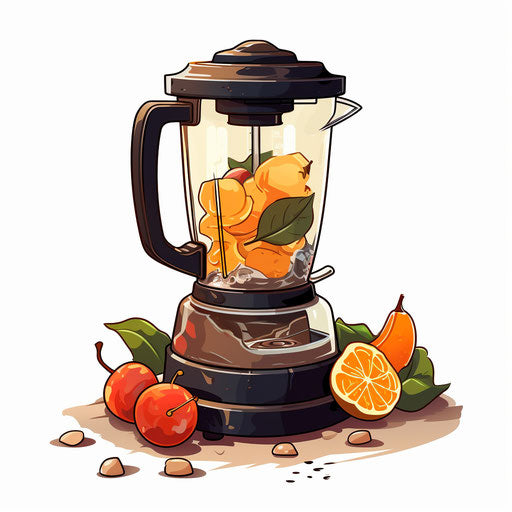 Blender clipart in the style of Chiaroscuro Art, on white background