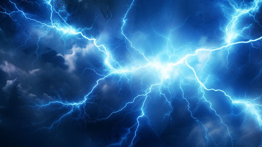 Blue lightning and electricity in stock photo 1080x960