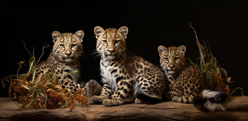 Spotted cats for sale in London, in the style of Ferrania P30