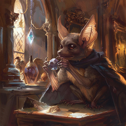 Bat thief sneaking through museum for legendary gemstone