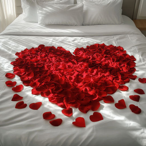 Love Symphony on White Bed