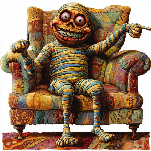 High-Quality Mummy Caricature Clipart for Dynamic Content