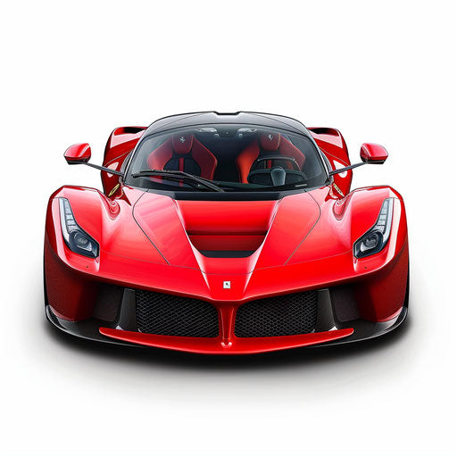 LaFerrari classic on white background