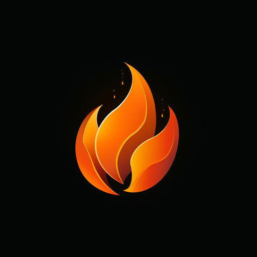 Flame symbolizing passion and energy for a business