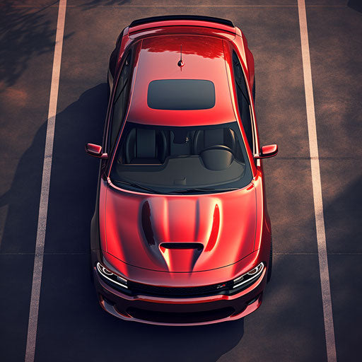 Dodge Charger Hellcat Topview