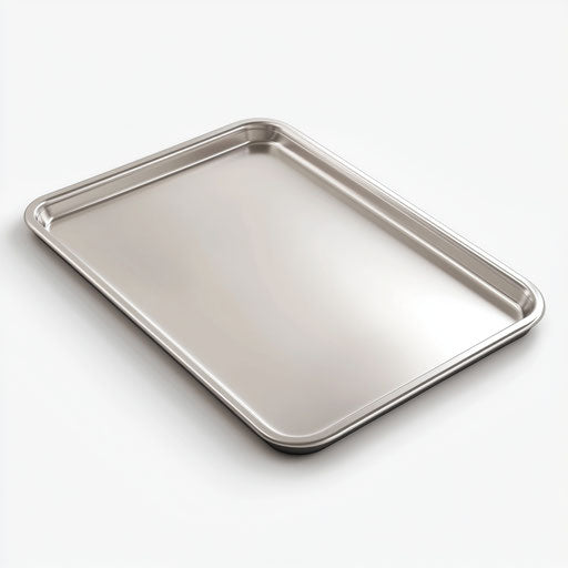 3D Baking Sheet on flat white background, realistic style