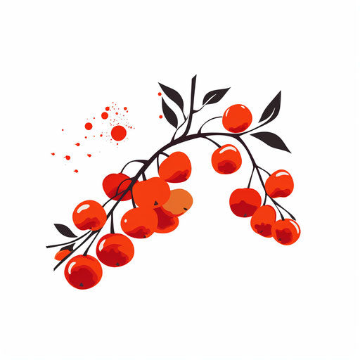 Minimalist style market clipart, on white background