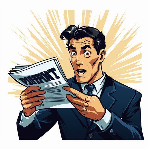 Announcement in Chiaroscuro Art on white background