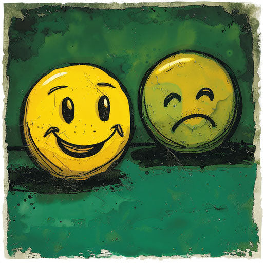 Emotional contrast 😊😕