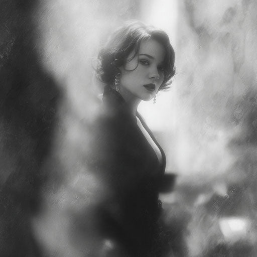 Elegant Woman in an Intriguing and Dramatic Setting