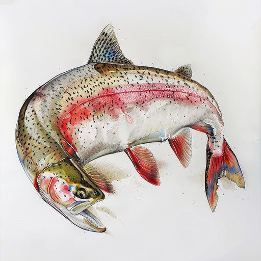 Realistic fish tattoo design