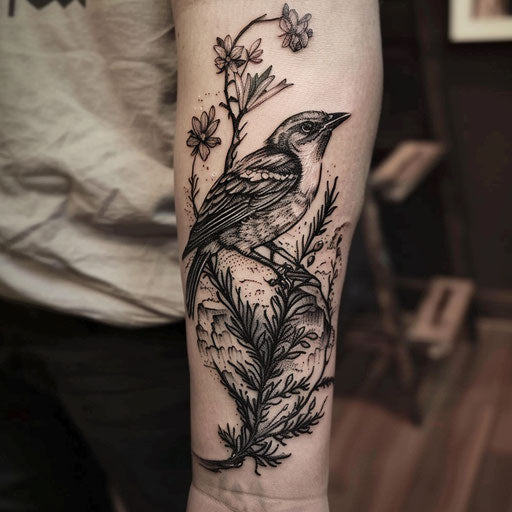 Nature tattoos with heroic elements, in the style of Glenn Fabry