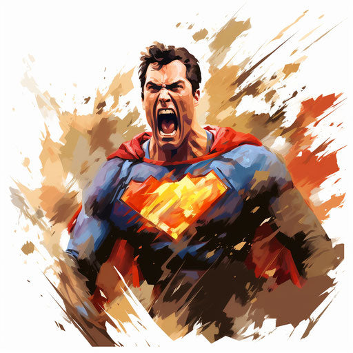 Illustration in the style of Oil painting, white background