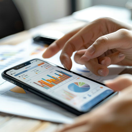 Illustration of personal finance on a mobile app