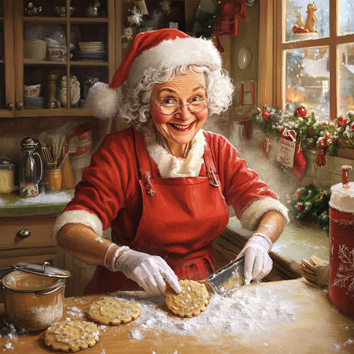 Christmas decoration in the North Pole kitchen