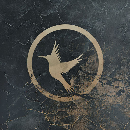 Sophisticated photography logo with muted palette and textured background