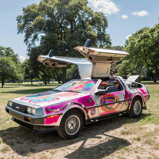 High-performance ice cream truck in sunny park