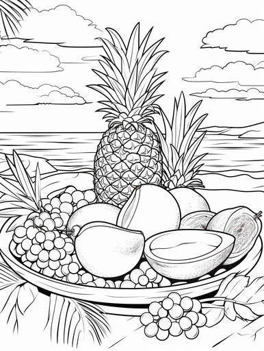 Fruit coloring pages, fruit images, fruits