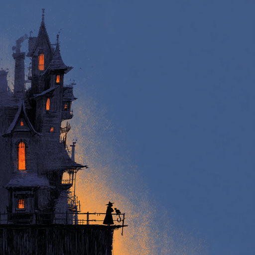 Mystery of a Haunted House Under the Moonlight