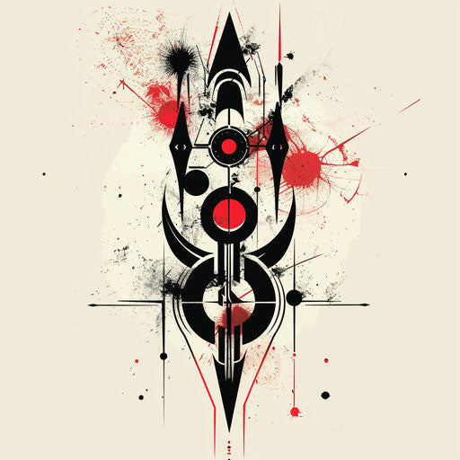 Russian mafia symbol in minimalist abstract form