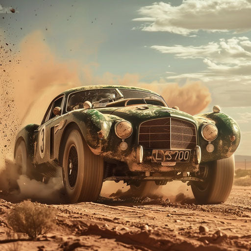 1954 Bentley R Type Continental rally in the desert