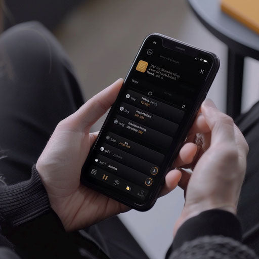 Modern and user-friendly interface of a banking app on smartphone