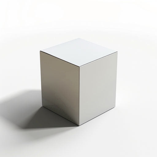 Realistic box clipart on white background