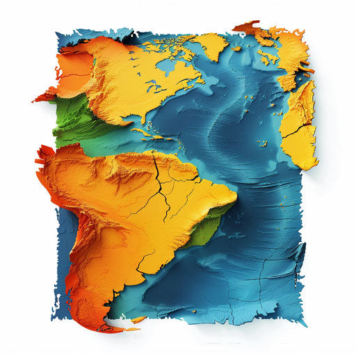 Geography clipart in photo realistic style