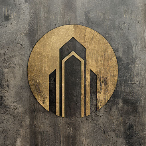 Sophisticated estate logo with muted palette