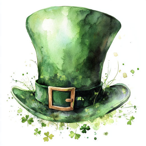 Watercolor St. Patrick's Day hat clipart