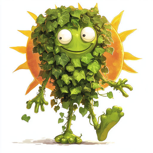 Innovative Ivy Caricature Clipart for Educational Tools