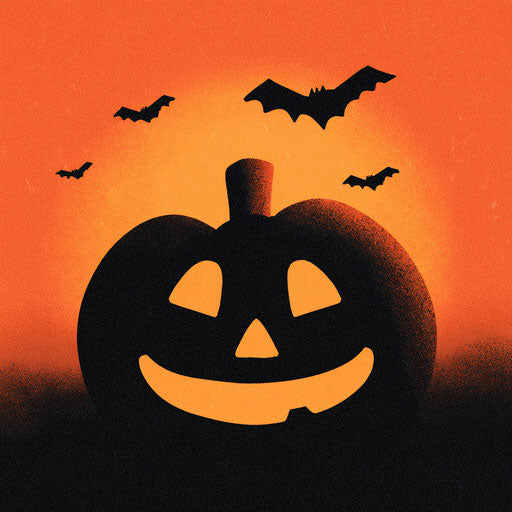 Orange Panel with a Happy Jack-o'-lantern