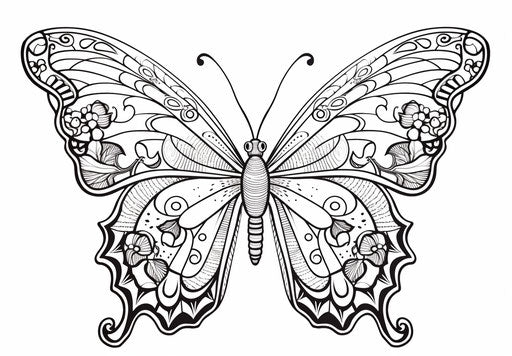 Coloring pages dragons butterflies mandala coloring book