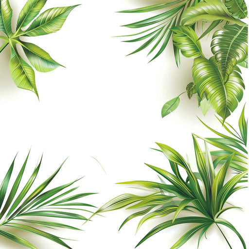 Border clipart in photo realistic style with flat white background