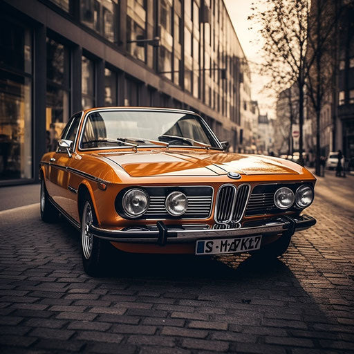 Classic BMW car front view