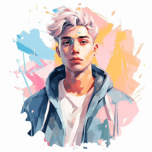 Youth illustration in Pastel Colors Art style