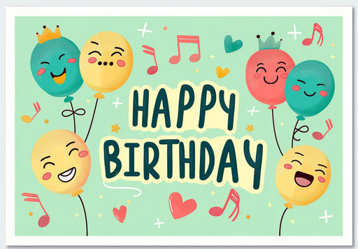 Happy birthday greeting card