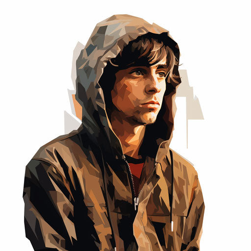 Person clipart in the style of Chiaroscuro Art