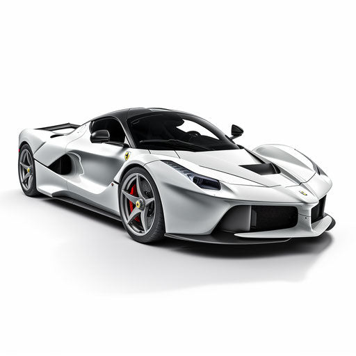 LaFerrari classic white background