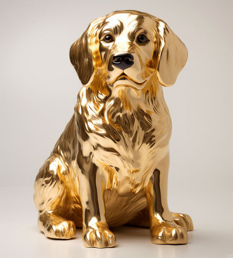 Golden puppy, cute and quirky, magewave