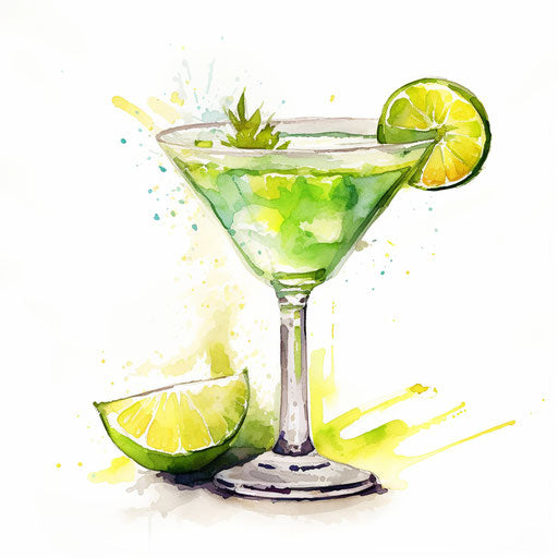 Margarita illustration in the style of Impressionistic Art