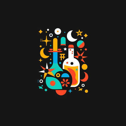 Whimsical best logo with playful elements and bright colors