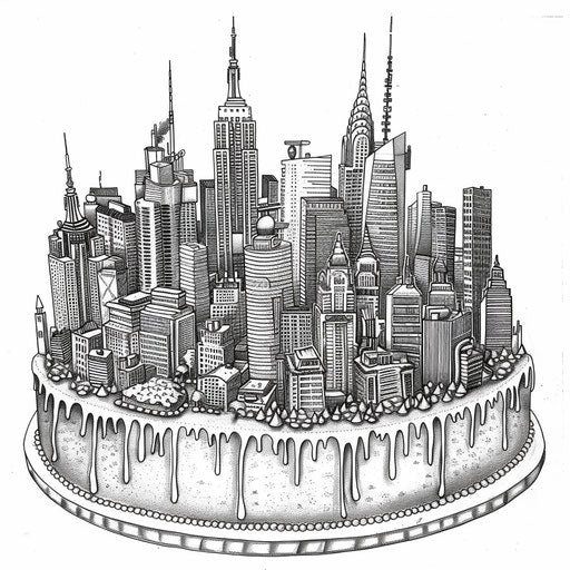 Relaxing Birthday Cake Coloring Page Coloring Pages – IMAGELLA