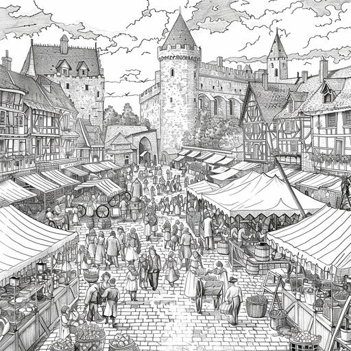 Coloring Castle Art to Color