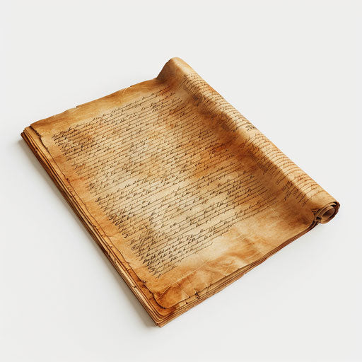 Realistic constitution artwork on white background