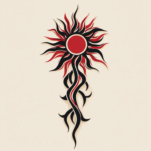 Bold tribal tattoo sketch for cool forearm