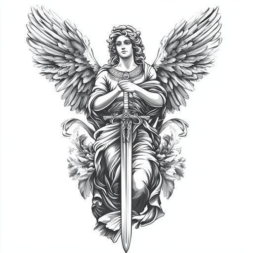 Religious Tattoos For Men Body Art Tattoo Stencil Kit