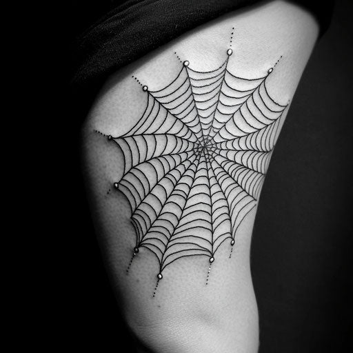 Illuminated Spider Web Elbow Tattoo Tattoo Kit